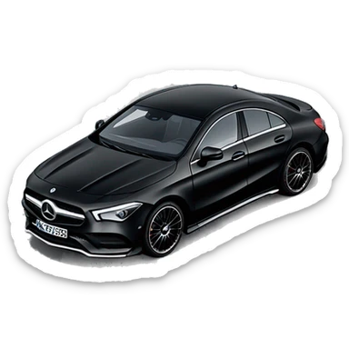 Mercedes benz CLA 2024 black sticker