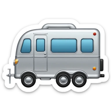 car pulling a trailer  sticker