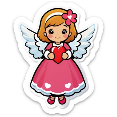 Valentines Angel sticker