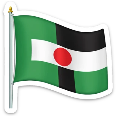 Just do a simple flag I want to put in my bio. Have u seen the panjshir flag do that it’s not in the emojis but make it exactly like the picture don’t add anything else. something on the middle search it up and make it in a shape of flag like the emojis no it’s goes like green on  sticker