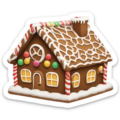gingerbread house sticker