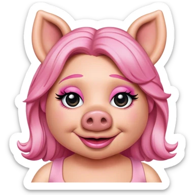 miss piggy  sticker