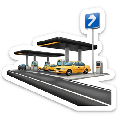 highway tol plaza station sticker