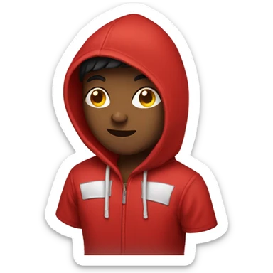 Red hoodie sticker