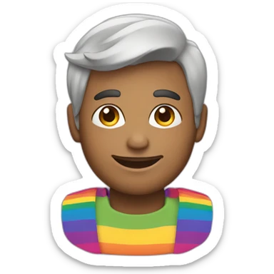 Gay pride guy sticker