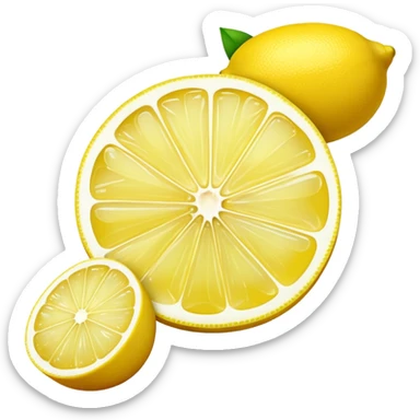lemon slice, juicy and fresh sticker