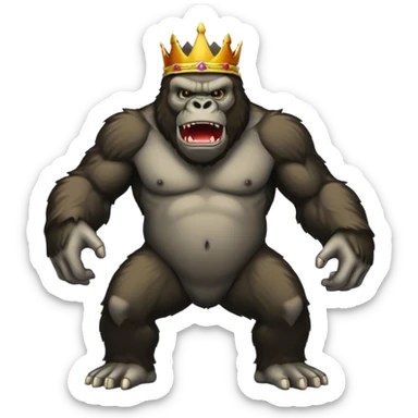 King kong sticker sticker