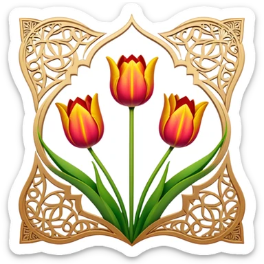 Quran tuilp design sticker