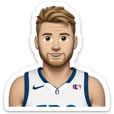 Luka Doncic tenue de civil sticker