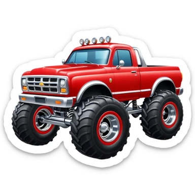 Monster truck sticker