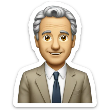 Umberto Smaila in the 1980s sticker