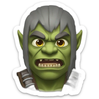 uruk hai orc sticker