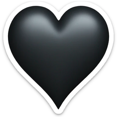 Black Heart  sticker