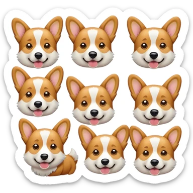 merle corgi twitch emotes sticker