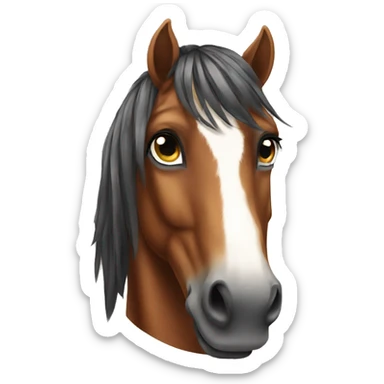 Mustang horse sticker