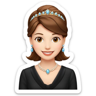 women dressed in elegant attire sticker