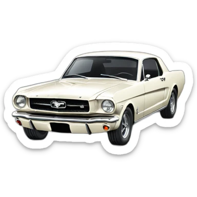 1966 mustang coupe sticker