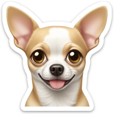 Pincher chihuahua and white and tan chihuahua  sticker