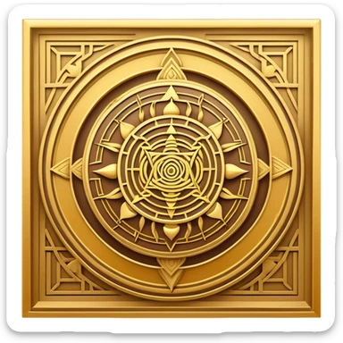 Sri yantra in square sticker