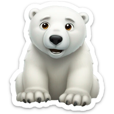 polar bear sticker