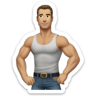 jean caude van damme sticker