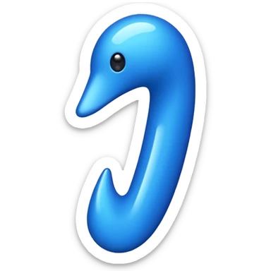 Blauer Haken  sticker