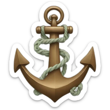 Anchor with hands sticker