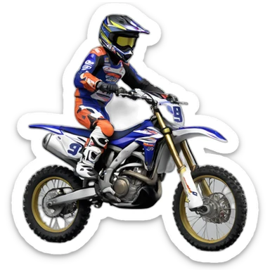 Motocross yamaha  sticker