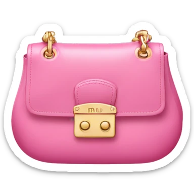 Pink miu miu bag sticker