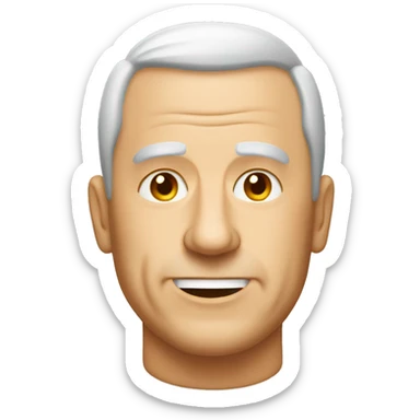 65yo man tennis balding  sticker