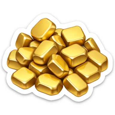 Gold nuggets sticker
