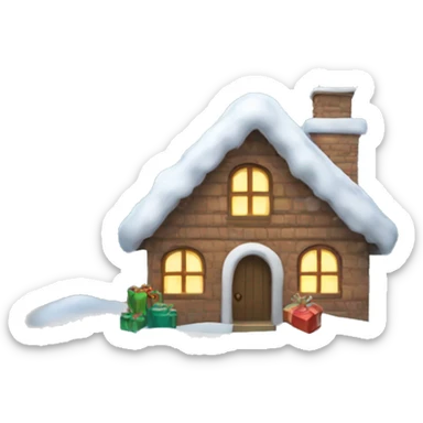 Christmas winter sticker