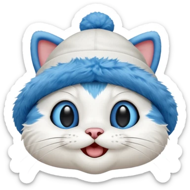 Smurf cat sticker
