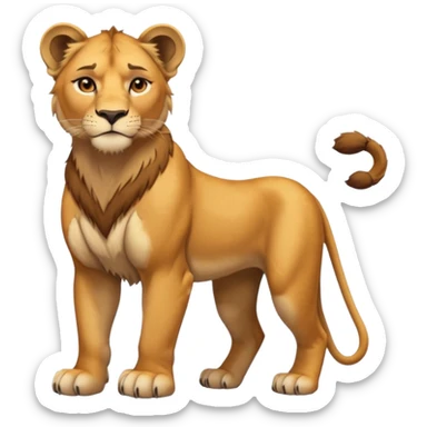 in lion family, only mother., full body sticker