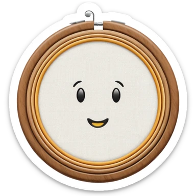 embroidery hoop sticker