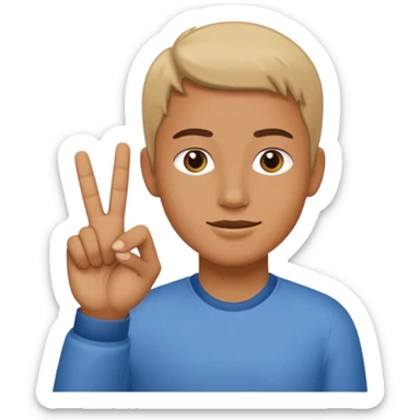 Yvl hand sign sticker