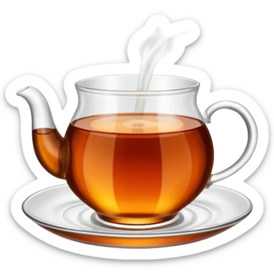 Turkish tea in the turkish tea cup sticker