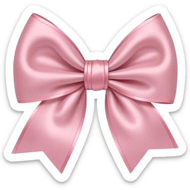 light pink bow sticker
