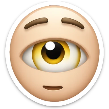 Rolling eyes  sticker