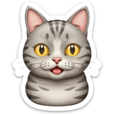 cat farting and crying sticker
