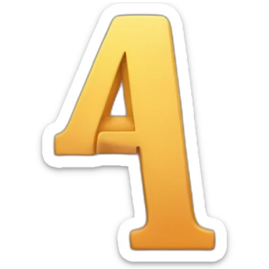 Letra M con forma de rayo sticker