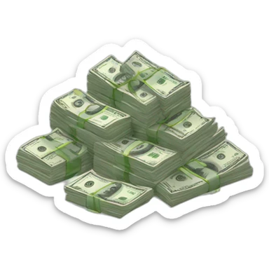 a lot of money sticker