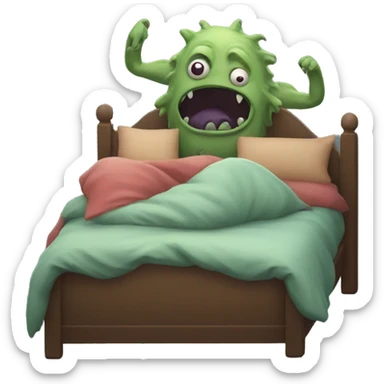 Monster that sleeps sticker