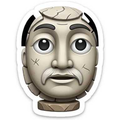 
half sculpture, with chisel sticker