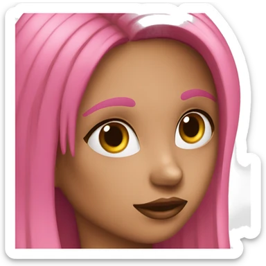 Chica con una venda en los ojos y con las manos atadas sticker