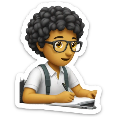 disciplinary student writing sticker