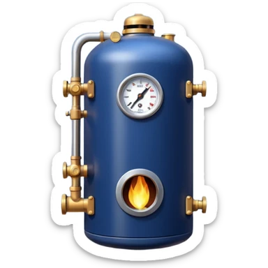 navy blue boiler modern detailed mlore detailed sticker