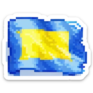 Ukraine flag sticker