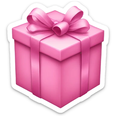 pink gift box sticker
