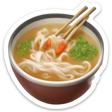 Hot chinese soup sticker